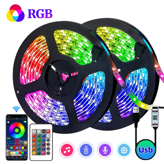 Smart RGB LED Strip Lights | 5V Music Sync Color Changing Lights for Home & Party