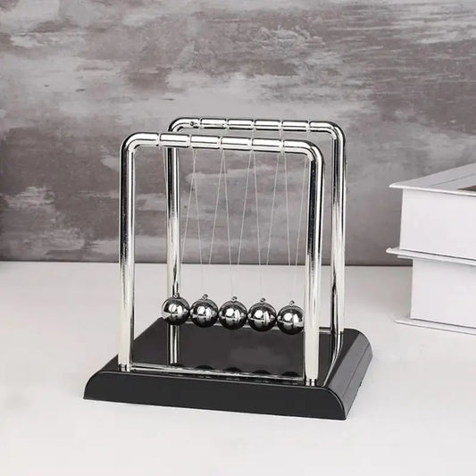 Professional Newton’s Cradle – Steel Balance Pendulum for Desk & Decor