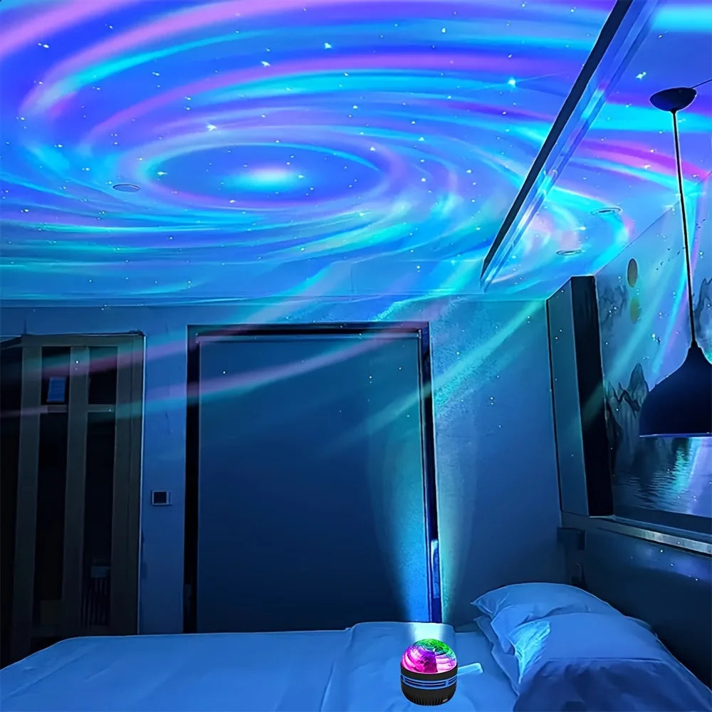 AuraSky Galaxy Projector | Rechargeable USB Starry Night Light