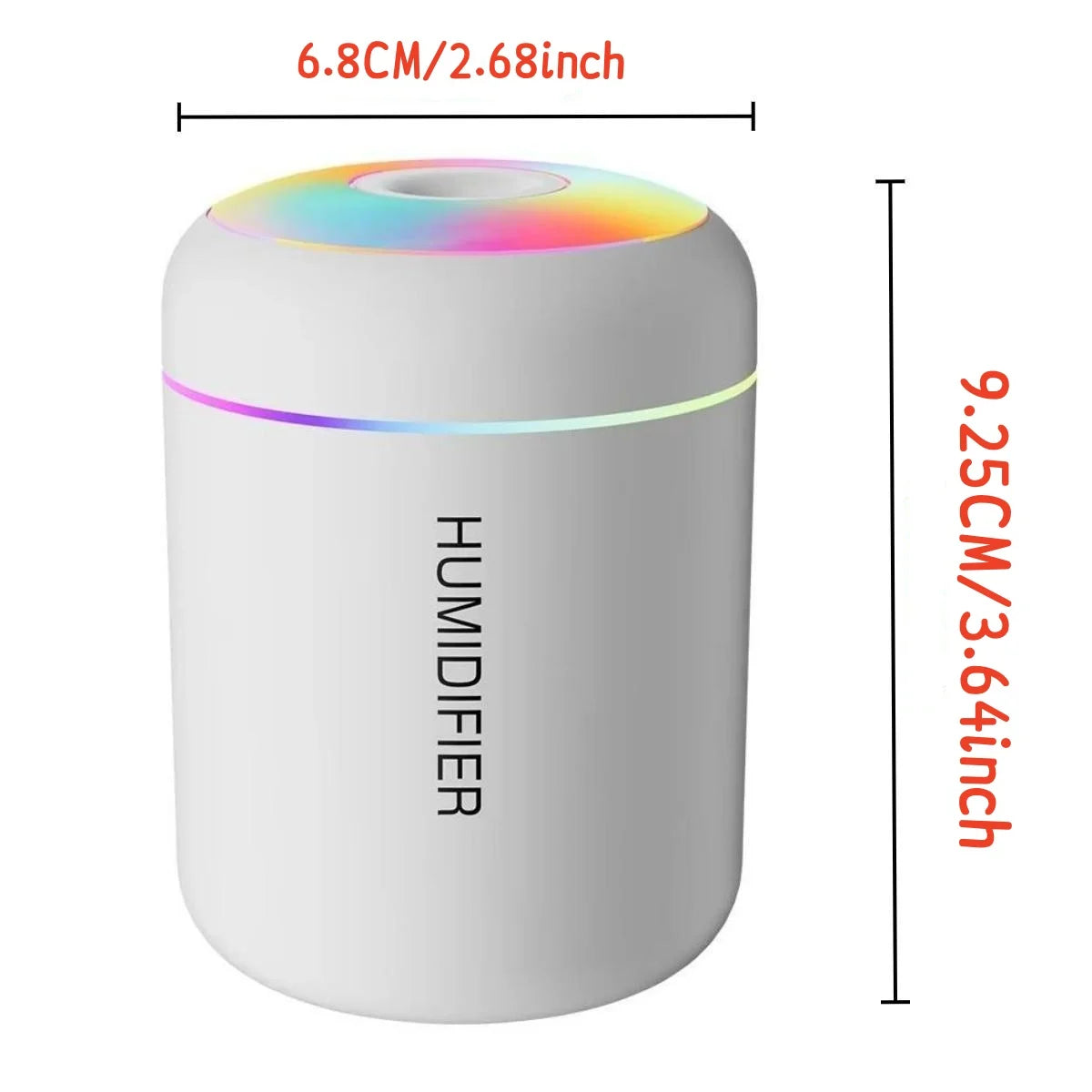 Portable 180ml Mini USB Humidifier & Aromatherapy Diffuser | Quiet Cool Mist for Car, Home & Office