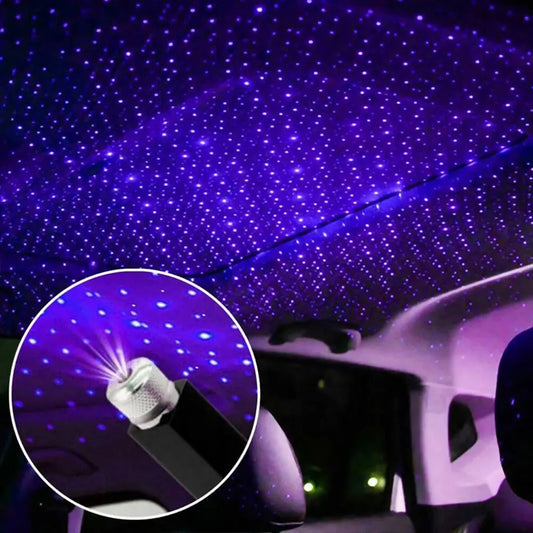 USB Car Roof Star Projector – Adjustable Mini LED Galaxy Night Light